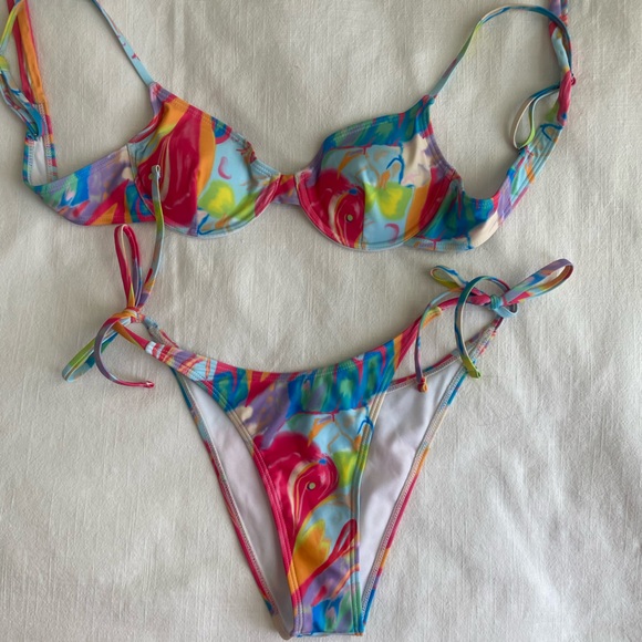 Other - colorful marble swimsuit